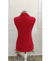 Kadın Yakalı önü Fermuarlı Bürümcük Bluz