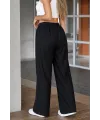 Kadın Yüksek Bel Lastikli Bağcıklı Kot Pantolon