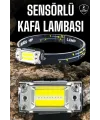 Kafa Lambası Kamp Feneri Balıkçı Feneri Başlıklı Suya Dayanıklı