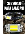 Kafa Lambası Led Fener Pratik Taşınabilir Ayarlanabilir Usb Şarjlı