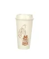 Kahve Bardağı - Kapaklı Krem 473 Ml