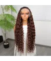 Kahve Karamel Ombreli Fiber Sentetik Tül Peruk
