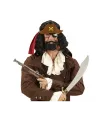 Kahve Şapkalı Pipolu Jack Sparrow Gözlüğü