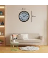 Kahverengi 36 Cm Atlas Tasarım Duvar Saati