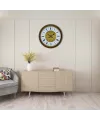 Kahverengi 36 Cm Desenli Duvar Saati