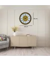 Kahverengi 36 Cm Desenli Duvar Saati