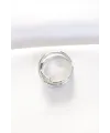 Kalın Silver Renk Ayarlanabilir Yüzük
