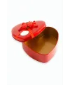 Kalp Boş Kırmızı Metal Kutu 16 cm