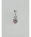 Kalp Detaylı Göbek Piercing - Pg0059