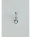 Kalp Detaylı Göbek Piercing - Pg0095