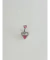 Kalp Detaylı Göbek Piercing - Pg0109