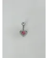 Kalp Detaylı Göbek Piercing - Pg0127