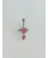 Kalp Detaylı Göbek Piercing - Pg0140