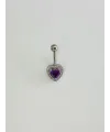Kalp Detaylı Göbek Piercing - Pg0167