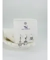 Kalp Detaylı Üçlü Kombin Küpe - Kp00550