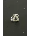 Kalp Lüks Çelik Kulak Burun Piercing 1 Adet