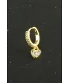 Kalp Lüks Çelik Kulak Burun Piercing 1 Adet