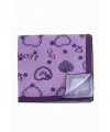 Kalp Yıldız Desenli Zr Şifon Fular 50*50 cm