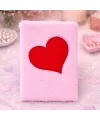 Kalpli Pembe Peluş Defter