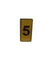 Kapı Numarası No-5 Silikonlu Yapışkanlı*10x20