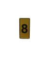 Kapı Numarası No-8 Silikonlu Yapışkanlı*10x20