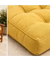 Kapitone Bank Minderi · 100 × 45 × 4 cm · Hardal