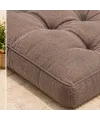 Kapitone Bank Minderi · 100 × 45 × 4 cm · Kahve