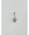 Kaplumbağa Detaylı Göbek Piercing - Pg0098