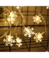 Kar Tanesi 5m 28 Led Gün Işığı Kar Tanesi:4cm Pilli 2 Kademeli