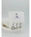 Kar Tanesi Detaylı Üçlü Kombin Küpe - Kp00540