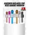 Karaoke Mikrofon Bluetooth Bağlantılı Aux Girişli Uzun Pil Ömrü Yüksek Ses Kaliteli