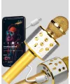 Karaoke Mikrofonu Bluetooth Usb Aux Girişli Yankı Efektli