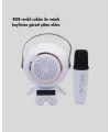 Karaoke Özellikli Astronot Bluetooth Hoparlör Kablosuz Mikrofonlu