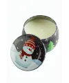 Kardan Adam Yılbaşı Kapaklı Mum 8 cm