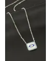 Kare Göz Zirkon Taşlı Kolye