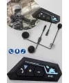 Kask Kulaklık Bluetooth Motosiklet Kulaklık Intercom Su Geçirmez