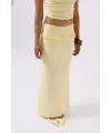Katlama Bel Detay Maxi Etek