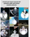 Katlanabilir 5 Kanatlı Solar Led Bahçe Ve Kamp Lambası