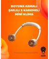 Katlanabilir Asılabilir Fan | Usb Şarjlı, 3 Vitesli Sessiz Mini Fan