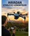 Katlanabilir Çift Kameralı Drone Uzaktan Kumandalı Hava Aracı