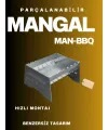 Katlanabilir Mangal - Portatif Katlanabilir Kamp Ve Piknik Mangalı 1 Mm Kalınlık