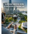 Katlanabilir Profesyonel Görünümlü Kamera Drone