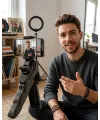 Katlanabilir Telefon Standı Mini Tripod Masaüstü Video Çekim Tutucu