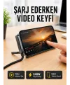 Katlanabilir Telefon Standlı 240w Type-c Hızlı Şarj Kablosu