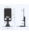 Katlanabilir Telefon Tutucu Stand Yuvarlak Tabanlı Cm-074