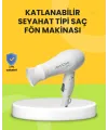 Katlanır Gövdeli Saç Kurutma Makinesi Ev Ve Valiz Kullanımı