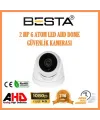 KD-6329 2MP Ahd 1080P Atom Led Dome Güvenlik Kamerası