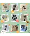 Kedi Köpek Pati İzi Fotoğraf Çerçevesi Seti