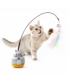 Kedi Şekilli Dönen Peluş Balıklı Olta Oyuncağı
