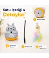 Kedi Şekilli Dönen Peluş Balıklı Olta Oyuncağı